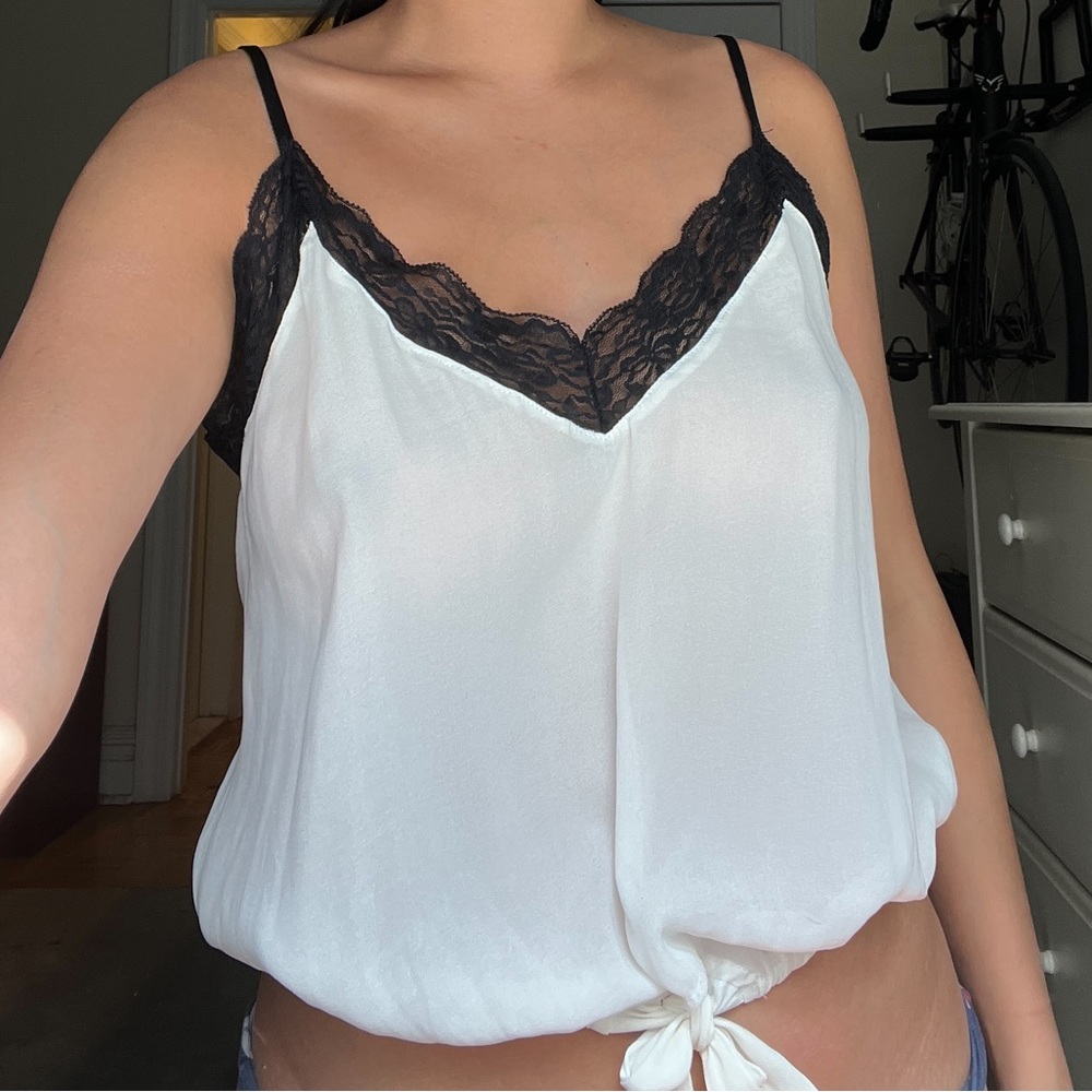 SOLD WHITE CROP CAMISOLE